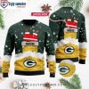 Green Bay Packers Santa Claus In The Moon – Trendy Ugly Sweater