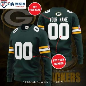 Green Bay Packers Ugly Christmas Sweater With Custom Green Professional Design