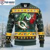 NFL Green Bay Packers Grinch Sits On Packers Toilet Helmet 3D Ugly Sweater