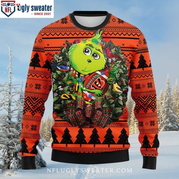 Grinch Hug Christmas Ugly Sweater NFL Cincinnati Bengals – Gift For Him