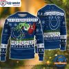 Grinch Holding Indianapolis Colts Football Ugly Xmas Sweater