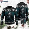 Custom Name NFL Philadelphia Eagles Logo – Eagles Christmas Sweater With Lights