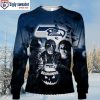 Graphic Minion Seattle Seahawks Ugly Christmas Sweater