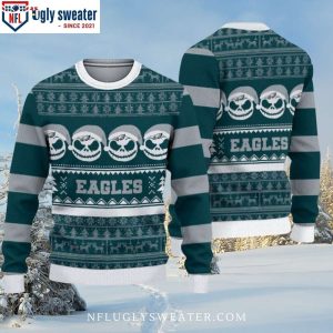 Halloween Philadelphia Eagles Pumpkin Ugly Christmas Sweater -Unique Gifts For Fans