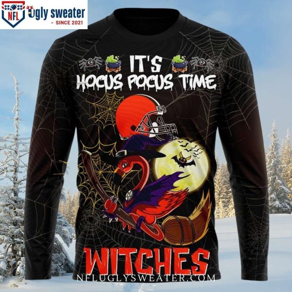 Happy Halloween Time – It’s Hocus Pocus Cleveland Browns Ugly Sweater