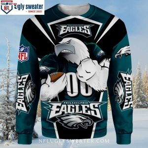 Hilarious Holiday Fun – Philadelphia Eagles Mascot Ugly Sweater