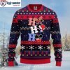 I Hate Morning People – New England Patriots Grinch Ugly Christmas Sweater