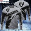 Gray Shirt Las Vegas Raiders Ugly Christmas Sweater – Trendy Gift for Him