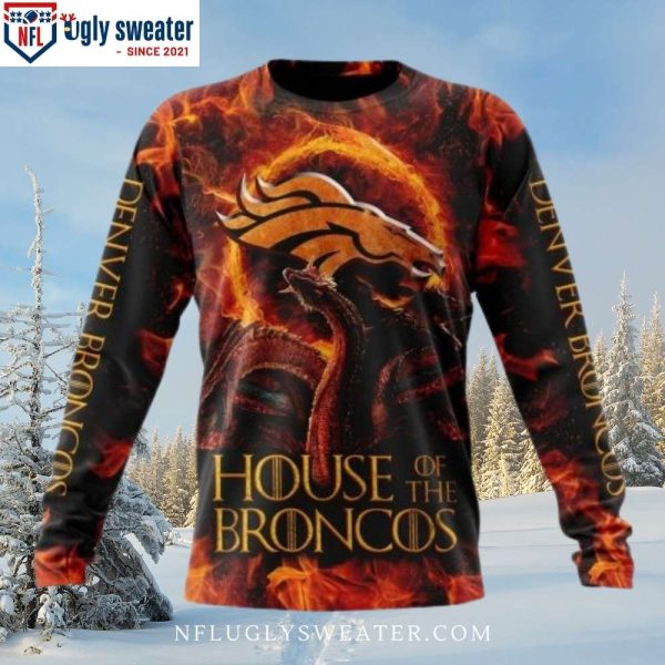 House Of The Broncos – NFL Denver Broncos Ugly Sweater