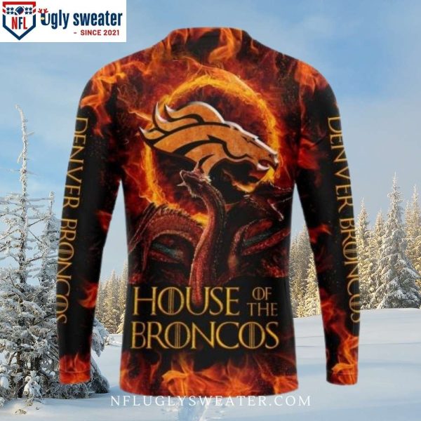 House Of The Broncos – NFL Denver Broncos Ugly Sweater