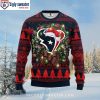 Houston Texans Grateful Dead Skull Logo White Christmas Sweater