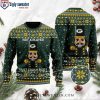 Green Bay Packers Ugly Christmas Sweater With Striking American Flag Motifs