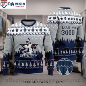 I Love You 3000 – Cowboys Micah Parsons Ugly Christmas Sweater