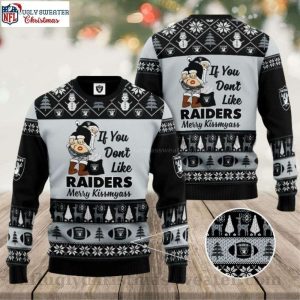 If You Dont Like Raiders Merry Kissmyass Ugly Christmas Sweater – Gift For Fans