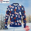 Indianapolis Colts Skull Logo White Ugly Xmas Sweater