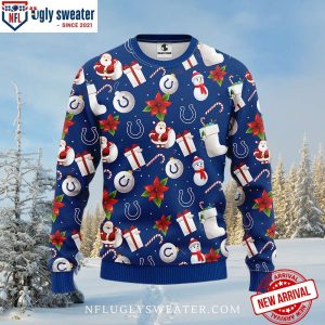 Indianapolis Colts Ornament And Stocking Ugly Xmas Sweater