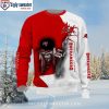 San Francisco 49ers Skeleton In Hoodie Ugly Christmas Sweater