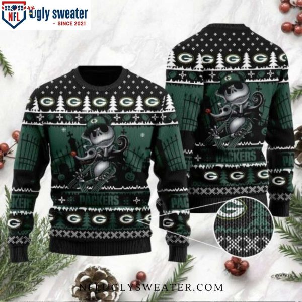 Jack Skellington The Nightmare Before Christmas – Packers Ugly Sweater