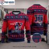 I Hate Morning People – New England Patriots Grinch Ugly Christmas Sweater