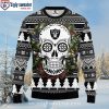 Logo Checkered Flannel Las Vegas Raiders Ugly Christmas Sweater – For True Fans