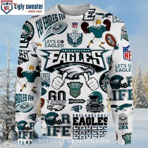 Let’s Go Eagles – NFL Men’s Eagles Christmas Sweater