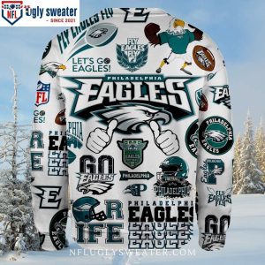 Let’s Go Eagles – NFL Men’s Eagles Christmas Sweater