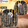 NFL Pittsburgh Steelers Logo Christmas Tree Ugly Christmas Sweater – Unique Gift For Fans