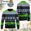 Cute Winnie The Pooh Bear Graphic Seattle Seahawks Christmas Sweater