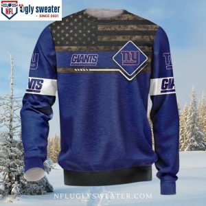 Logo And Unique Textures – Ny Giants Christmas Sweater For Him