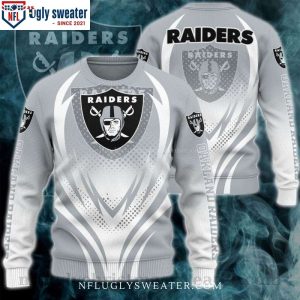 Logo Print Oakland Raiders Ugly Christmas Sweater – Ideal Gift For Him