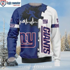 Logo Print Outstanding Ny Giants Christmas Sweater – Show Your Team Spirit