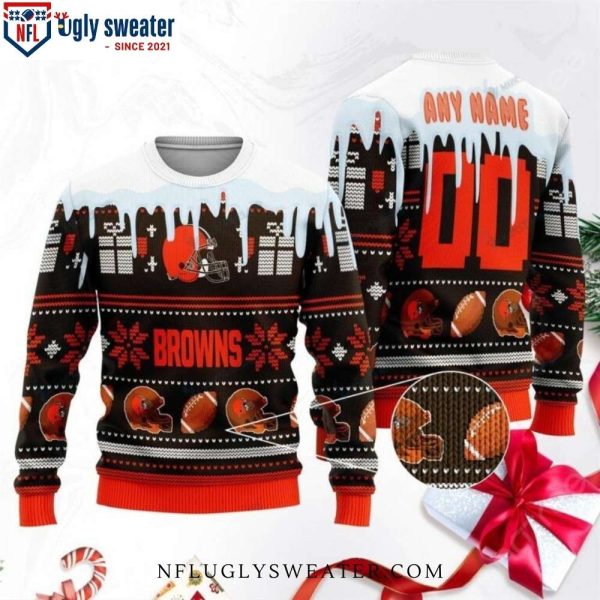 Logo Ugly Sweater – Spread Christmas Joy With Cleveland Browns