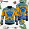 Los Angeles Chargers Skyline Christmas Sweater – Festive Design