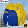 Grateful Dead Skull Los Angeles Rams Ugly Xmas Sweater