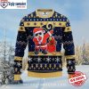 San Francisco 49ers Black Star Stripes Ugly Christmas Sweater