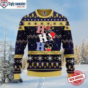 Los Angeles Rams Ho Ho Ho Mickey Christmas Ugly Sweater