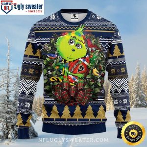 Los Angeles Rams Wreath Grinch Ugly Christmas Sweater