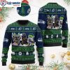 Grateful Dead Skull And Bears Seahawks Ugly Christmas Sweater