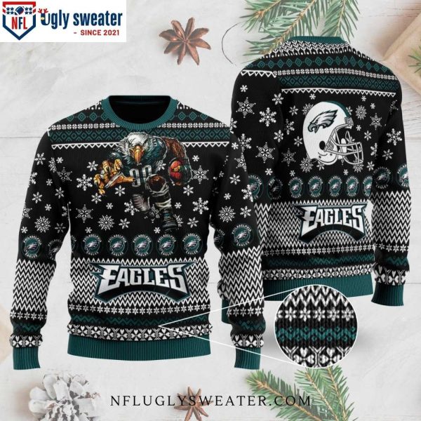 Mascot Magic – Philadelphia Eagles Ugly Christmas Sweater – Gifts For Him