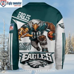 Mascot Philadelphia Eagles Ugly Christmas Sweater – Gifts for Die-Hard Fans