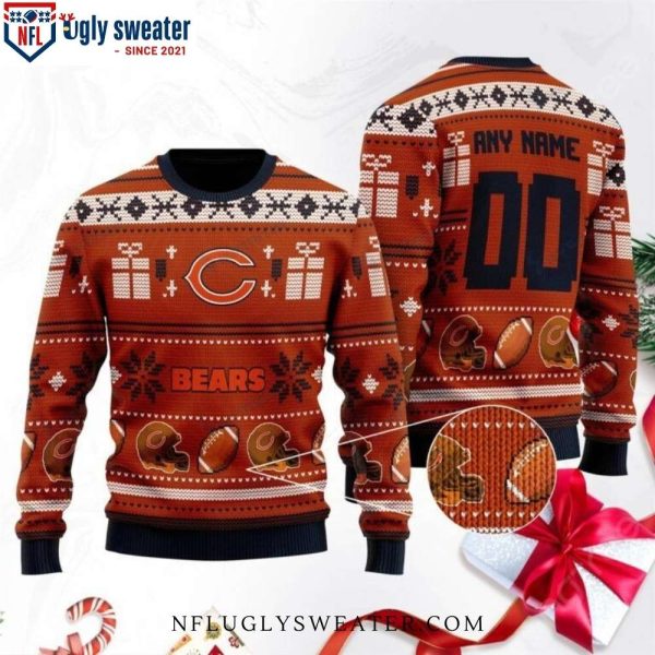 Men’s Chicago Bears Ugly Sweater – Snowflake Edition