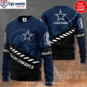 Men’s Dallas Cowboys Logo Print Ugly Christmas Sweater – Perfect Gift for Him