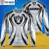 Las Vegas Raiders Ugly Christmas Sweater – Custom Name And Number Edition