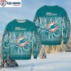 Miami Dolphins Logo Bandana Graphic Men’s Christmas Sweater