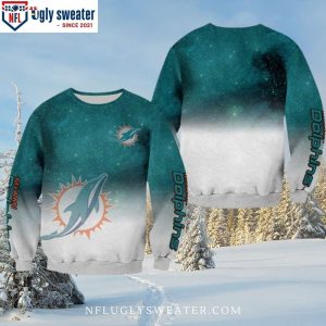 Miami Dolphins Logo Ugly Christmas Sweater – Spread The Holiday Cheer