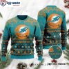 Miami Dolphins Ugly Christmas Sweater – Winter Logo Edition