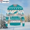 Miami Dolphins Ugly Christmas Sweater – Your Name On Festive Logo Design