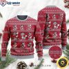 Red And Black Striped Atlanta Falcons Ugly Christmas Sweater