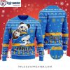 Custom Name Reindeer Los Angeles Chargers Ugly Xmas Sweater