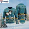 Santa Down The Chimney Jacksonville Jaguars Ugly Xmas Sweater